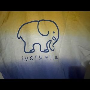 Ivory Ella ombré crew neck sweatshirt